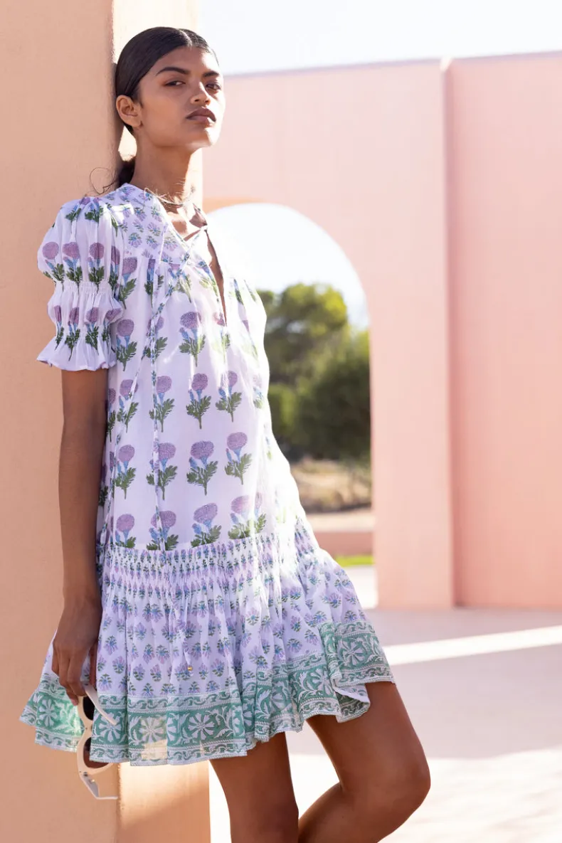 Smocked Drop Mini- Bloom Lilac