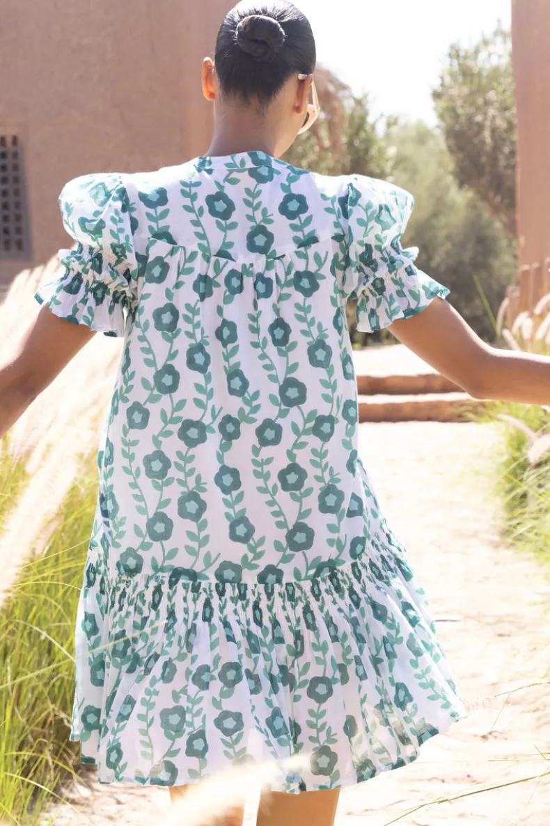 Smocked Drop Mini- Toscana Green