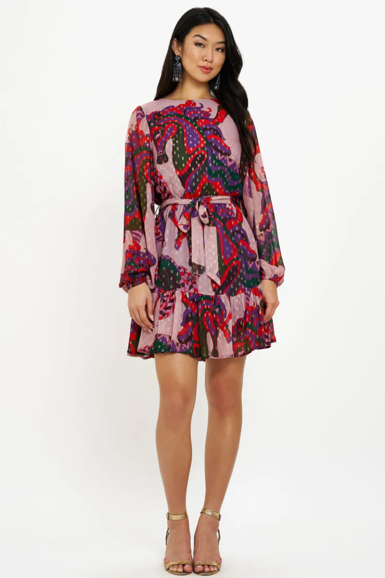 Flirty Short Dress- Arabia Crimson