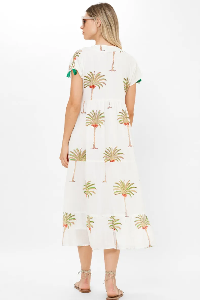 Kaftan Midi- Canary Green