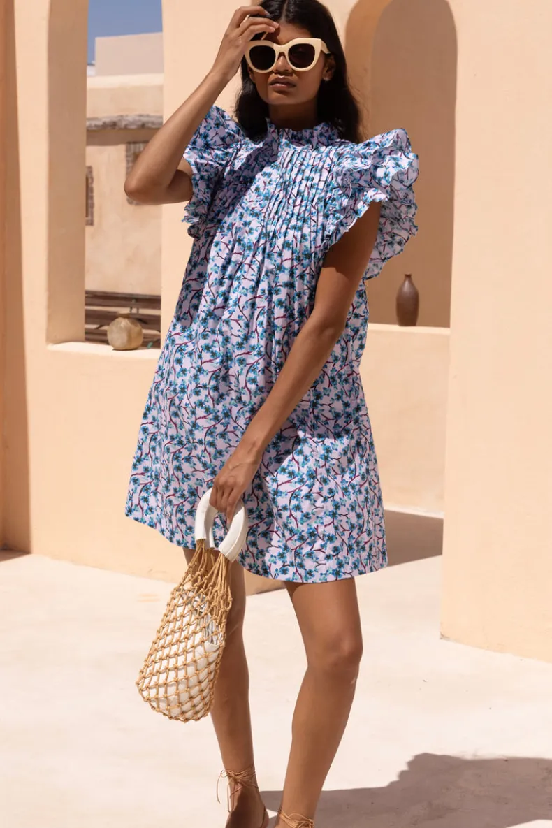 Pintuck Ruffle Mini- Lingon Wine