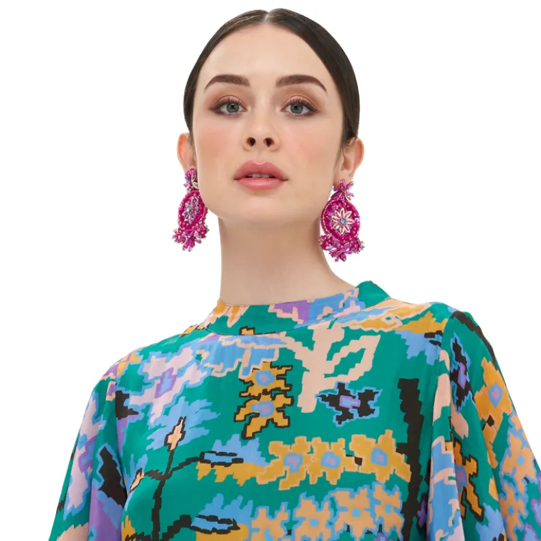 Neptune Earrings- Shiny Pink