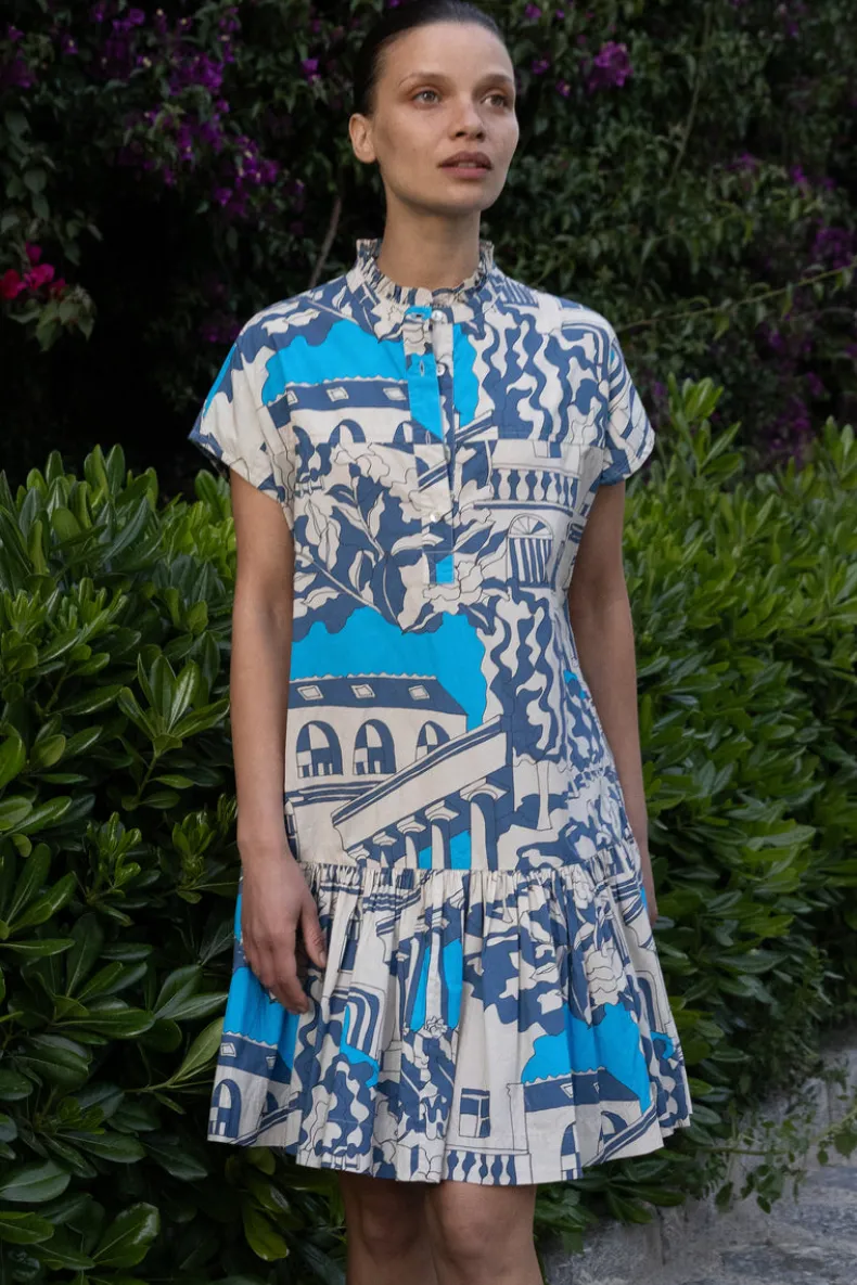 Cap Sleeve Mini- Roma Blue