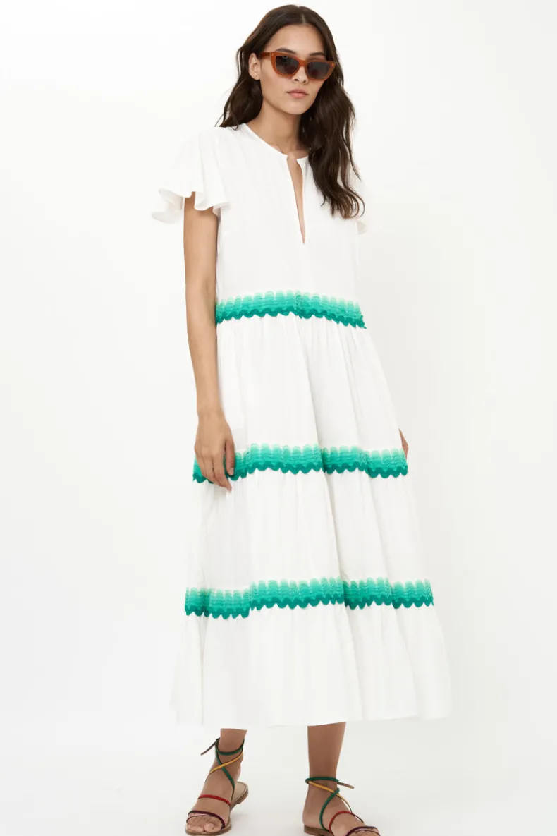 V-Neck Maxi- Pacifica Aqua