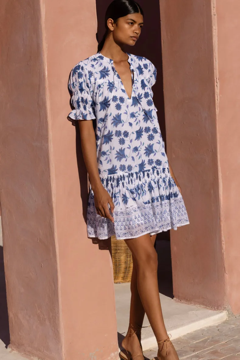 Smocked Drop Mini- Marion Blue