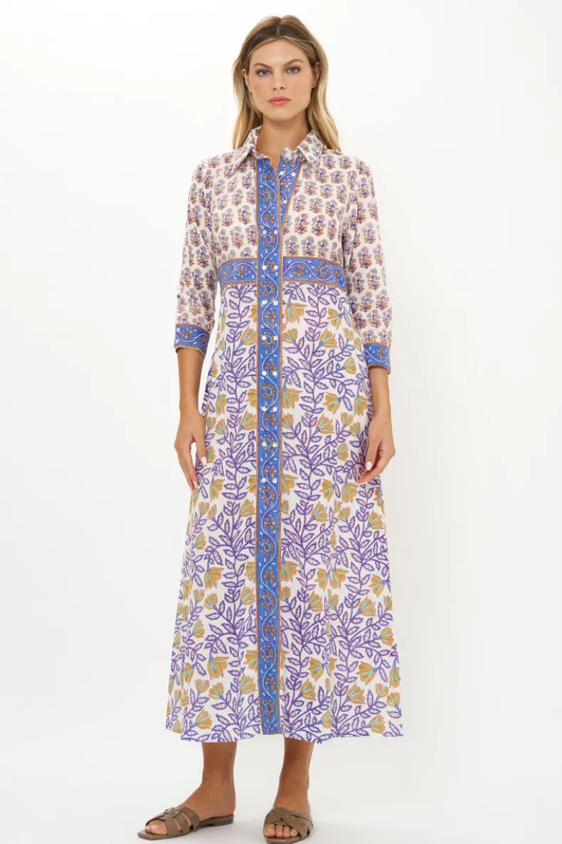 Shirt Dress Maxi- Napa Blue