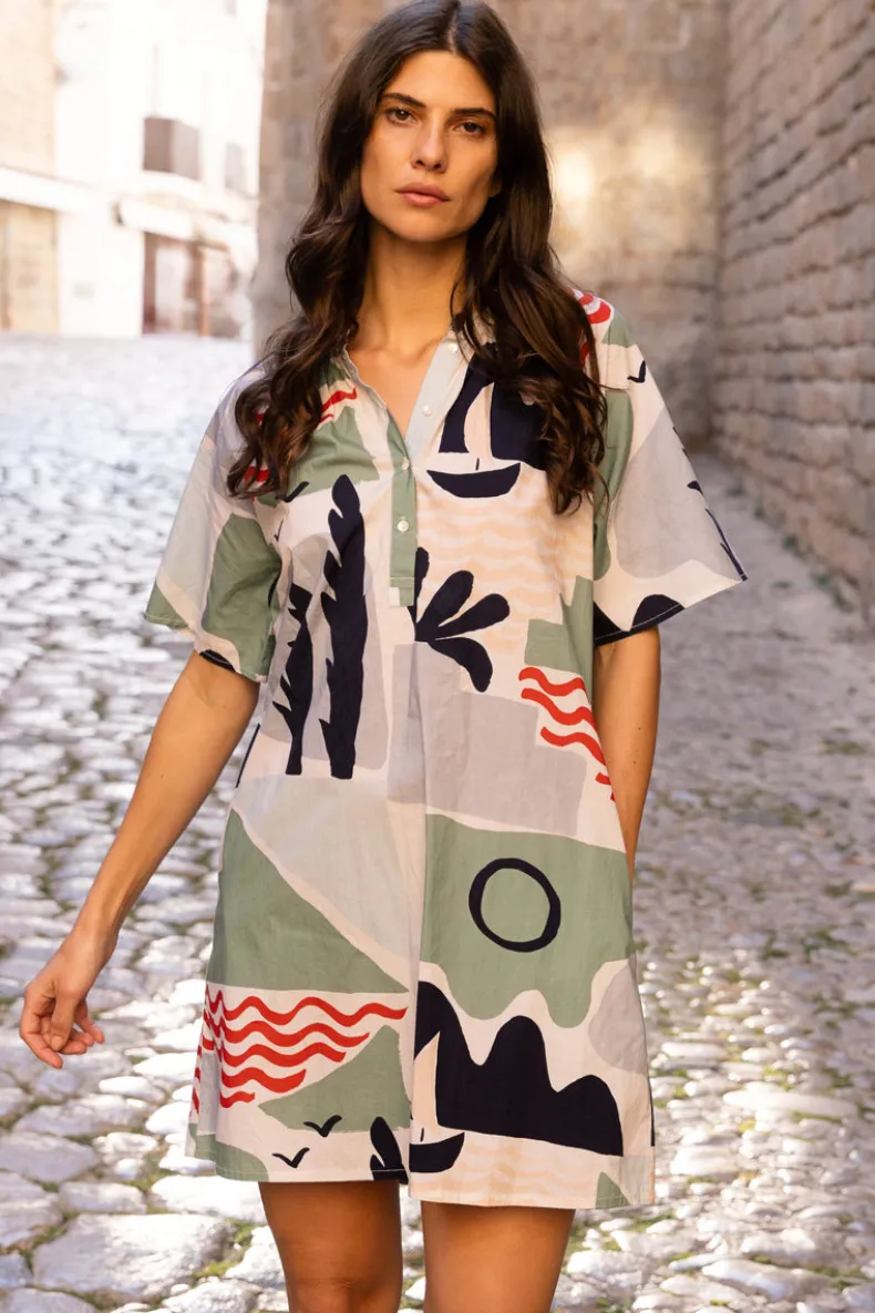 Pocket Dress- Riviera Sage