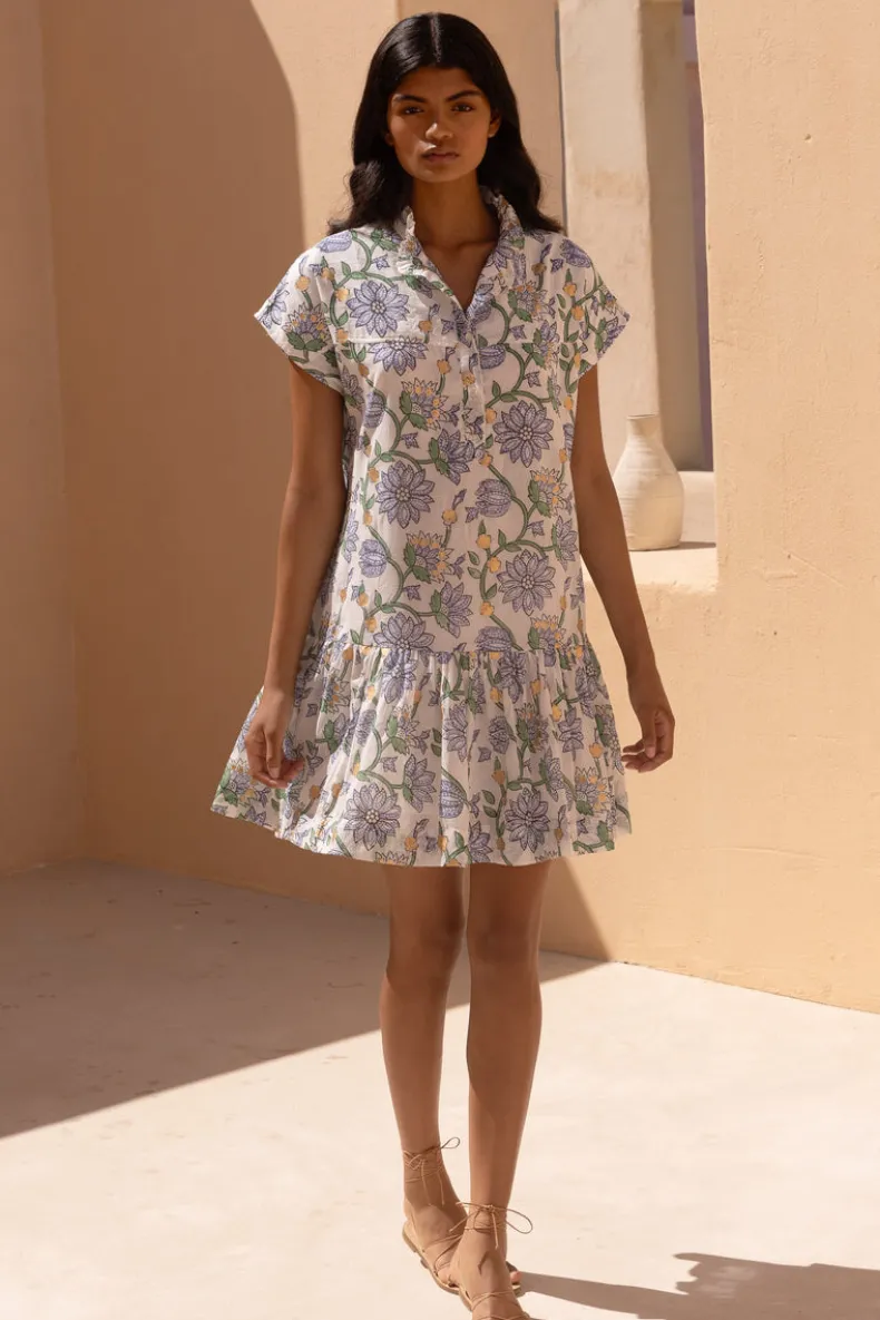 Cap Sleeve Mini- Presidio Blue