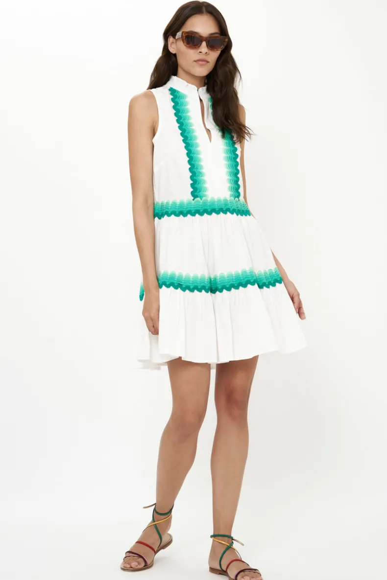 Yoke Dress- Pacifica Aqua