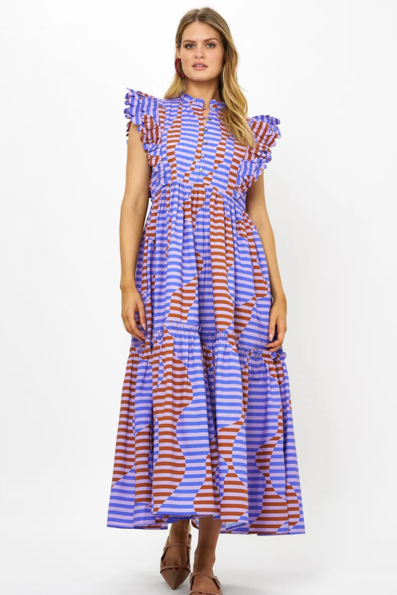 Scallop Pintuck Maxi- Haring Peri